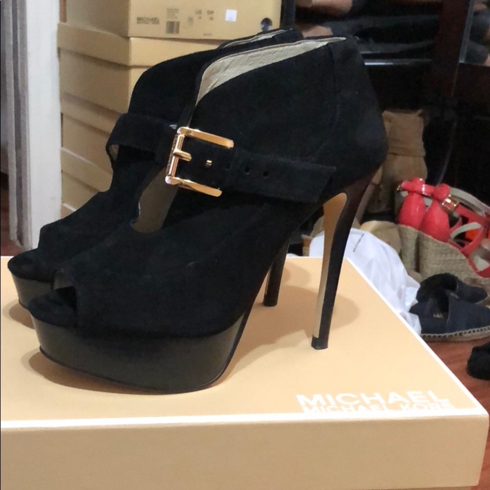 Michael Kors suede bootie